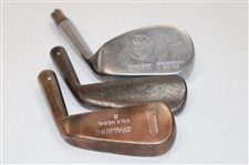 Three (3) Assorted Club Iron Heads Only - Gold Medal & LB Saville