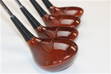 Ben Hogan Persimmon Heads Oil Hardened APEX Sttel Shaft Driver, 3-W, 4-W & 5-Wood