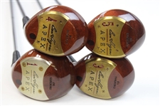 Ben Hogan Persimmon Heads Oil Hardened APEX Sttel Shaft Driver, 3-W, 4-W & 5-Wood