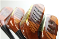 Ben Hogan Persimmon Heads Oil Hardened APEX Sttel Shaft Driver, 3-W, 4-W & 5-Wood