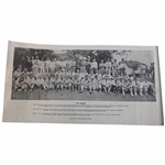 1935 Masters Tournament Field Panoramic Photo Print - Facsimile Signatures
