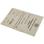 Leslie Bolland's 1977 PGA Tournament Players' Division Certification Card No. 25