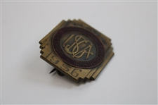 1956 US Women's Amateur Golf Players Contestant Badge Meridian Hills Country Club