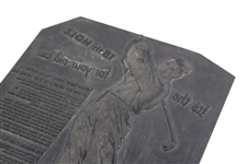 Bobby Jones Printing Plate 