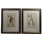 F. T. Richards Golf Artworks (2) Framed