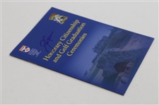 Jack Nicklaus Signed St Andrews Honorary Citizenship Award & Graduation Ceremonies Program JSA ALOA