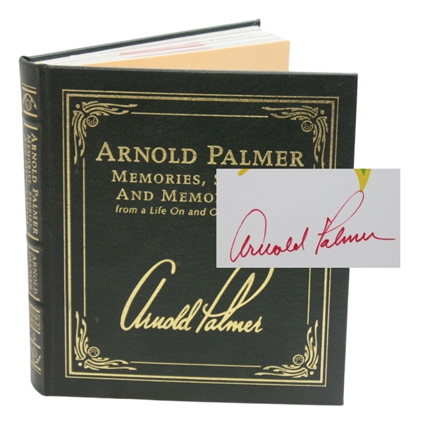 Arnold Palmer Signed 2004 Arnold Palmer Memories, Stories, Memorabilia Collectors Ed. Book JSA ALOA