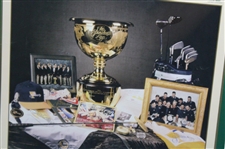 Complete 2000 The President's Cup Signed Full Teams & Captains Poster - Framed JSA ALOA