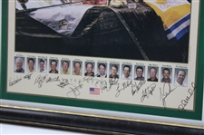 Complete 2000 The President's Cup Signed Full Teams & Captains Poster - Framed JSA ALOA