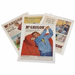 Four (4) Vintage Mcgregor Dick Mayer, Jack Burke & Burke/Bobby Riggs/Bobby Brown & Others Golf Ads 1949-1958
