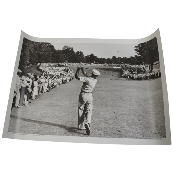 Ben Hogan 1 Iron Shot Poster - 1950 U.S. Open at Merion