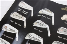 Evolution of Ben Hogan Irons from 1953-1999 Poster