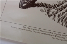 Ben Hogan Swing Sequence Career Stats Poster