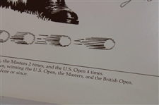 Ben Hogan Swing Sequence Career Stats Poster