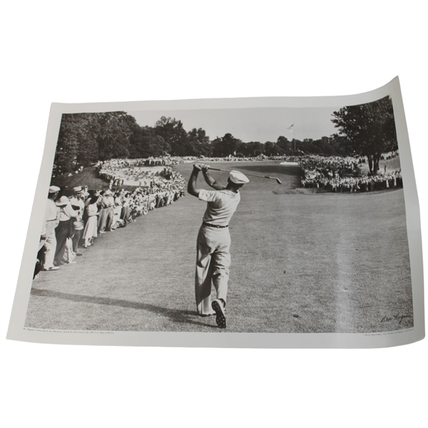Ben Hogan 1 Iron Approach Shot Poster at Merion 1950 U.S. Open