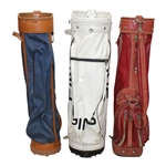 Three (3) Classic Full Size Golf Bags - Blue/PING/Red