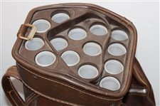 Three (3) Classic Full Size Golf Bags - Tan/Light Blue/Deep Brown