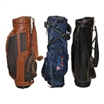 Three (3) Classic Full Size Golf Bags - Black & Brown/Sanford Children's/Black