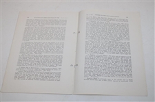 Bulletin Of The Green Section Of The U.S. Golf Association Booklet
