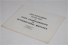 1969 Record Book Of USGA Championships And International Matches