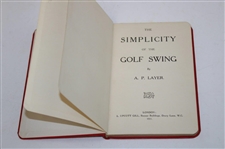 The Simplicity Of The Golf Swing' By A.P. Layer