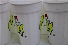 Fifteen (15) Masters Tournament Logo Plastic Drink Cups - 1989