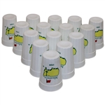 Fifteen (15) Masters Tournament Logo Plastic Drink Cups - 1989