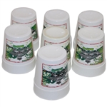Seven (7) Masters Tournament Logo Plastic Drink Cups - 1996, 1997 & 1999