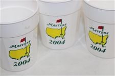 Ten (10) Masters Tournament Logo Plastic Drink Cups - 2000, 2001, 2003 & 2004