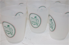 Twenty-Five (25) Masters Tournament Logo Clear Plastic Drink Cups - 1992 & 1994