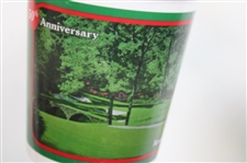 Five (5) Masters Tournament Logo Plastic Drink Cups - 2005, 2007 & 2008