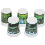 Five (5) Masters Tournament Logo Plastic Drink Cups - 2005, 2007 & 2008