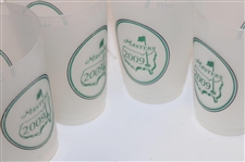 Sixteen (16) Masters Tournament Logo Clear Plastic Drink Cups - 2001, 2009 & 2010