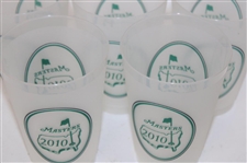 Sixteen (16) Masters Tournament Logo Clear Plastic Drink Cups - 2001, 2009 & 2010