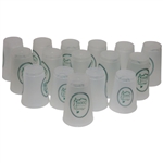 Sixteen (16) Masters Tournament Logo Clear Plastic Drink Cups - 2001, 2009 & 2010