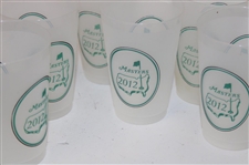Fourteen (14) Masters Tournament Logo Clear Plastic Drink Cups - 2011, 2012 & 2014
