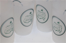 Seventeen (17) Masters Tournament Logo Clear Plastic Drink Cups - 2015, 2016, 2017 & 2018