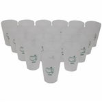 Nineteen (19) Masters Tournament Logo Clear Plastic Drink Cups - 2019