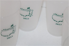 Fifteen (15) Masters Tournament Logo Clear Plastic Drink Cups - 2020, 2021 & 2023