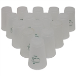 Fifteen (15) Masters Tournament Logo Clear Plastic Drink Cups - 2020, 2021 & 2023