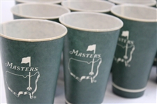 Twenty-Eight (28) Classic Masters Tournament Logo Undated Green Paper Drink Cups
