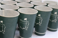 Twenty-Eight (28) Classic Masters Tournament Logo Undated Green Paper Drink Cups
