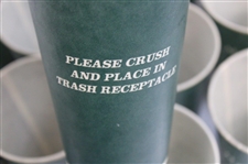 Twenty-Eight (28) Classic Masters Tournament Logo Undated Green Paper Drink Cups