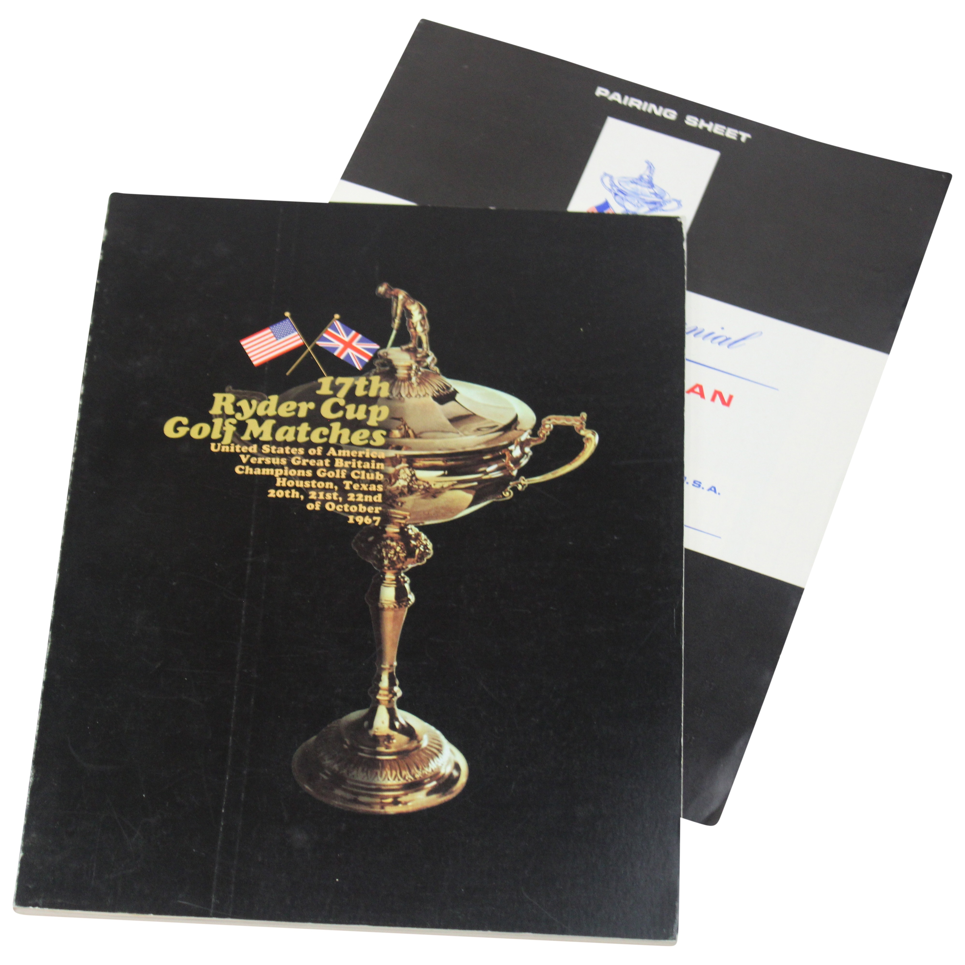 Lot Detail - 1967 Ryder Cup Golf Matches at Champions Golf Club