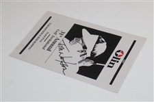 Tom Watson Signed 2007 Olin Golf Invitational Pamphlet - Guest Pro JSA ALOA