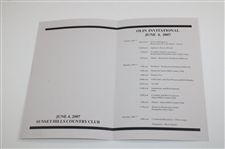 Tom Watson Signed 2007 Olin Golf Invitational Pamphlet - Guest Pro JSA ALOA