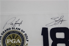 Rose, Harrington, Dufner & Scott Signed PGA Grand Slam of Golf at Bermuda Flag JSA ALOA