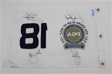 Rose, Harrington, Dufner & Scott Signed PGA Grand Slam of Golf at Bermuda Flag JSA ALOA