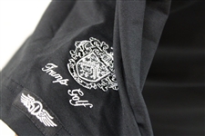 John Daly Signed Personal Straight Down Black Performance 3XL Shirt w/Sponsors JSA ALOA