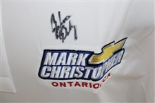 John Daly Signed Personal Straight Down White Performance 3XL Shirt w/Sponsors JSA ALOA
